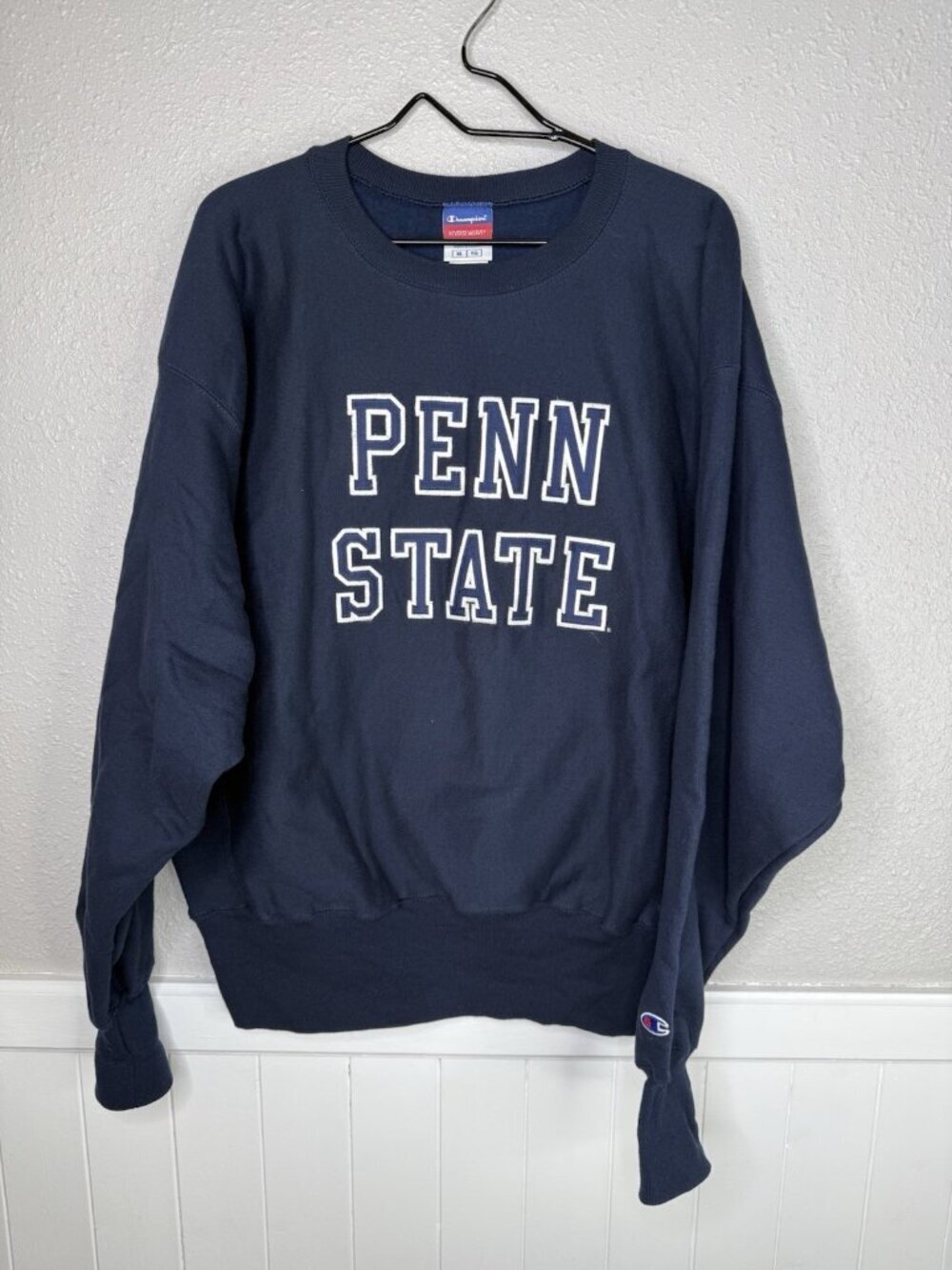 Vtg Penn State Spellout Champion Reverse Weave Crewneck Sweatshirt XL Oversize